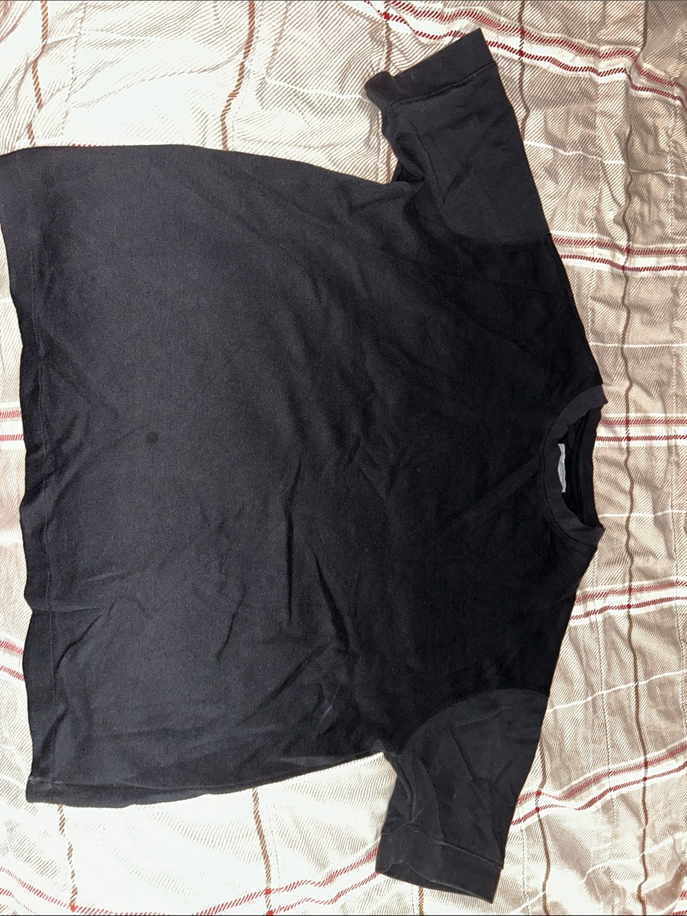 Denim & Flower Black Crewneck Tee